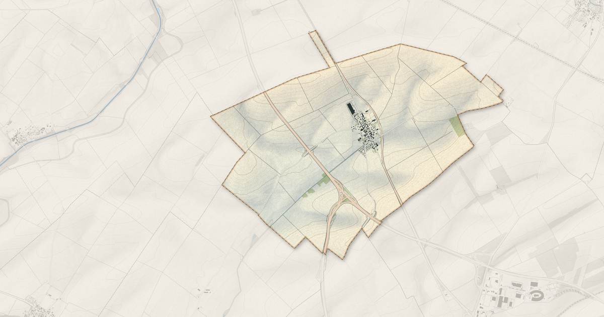 Portrait cartographique de Les Grandes-Loges : relief, eau, forêts, bâti et voies, calculés à partir des données de l'IGN