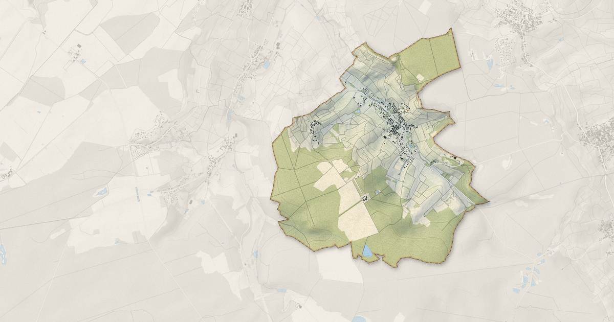 Portrait cartographique de Grauves : relief, eau, forêts, bâti et voies, calculés à partir des données de l'IGN