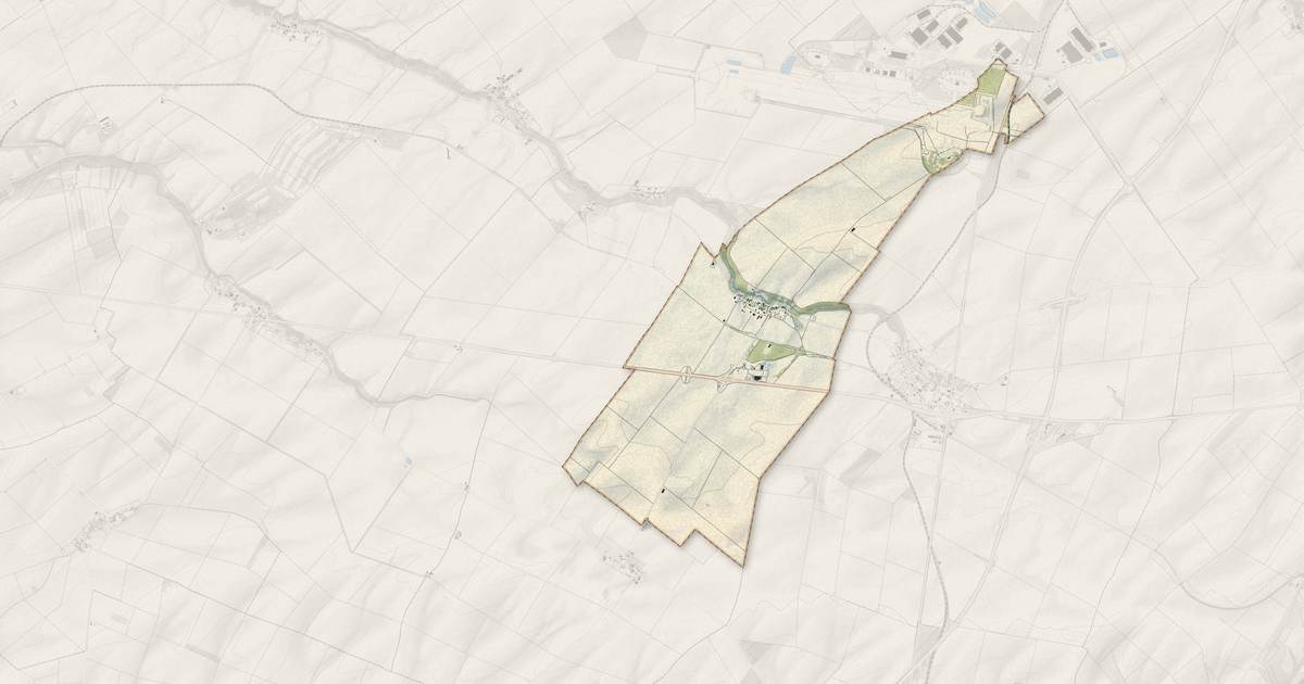 Portrait cartographique de Haussimont : relief, eau, forêts, bâti et voies, calculés à partir des données de l'IGN