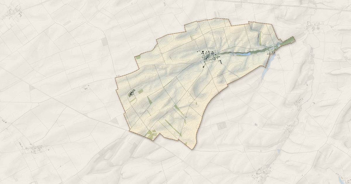 Portrait cartographique de Herpont : relief, eau, forêts, bâti et voies, calculés à partir des données de l'IGN
