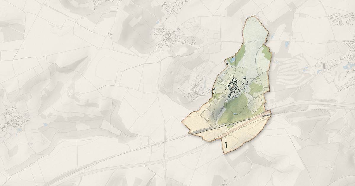 Portrait cartographique de Janvry : relief, eau, forêts, bâti et voies, calculés à partir des données de l'IGN