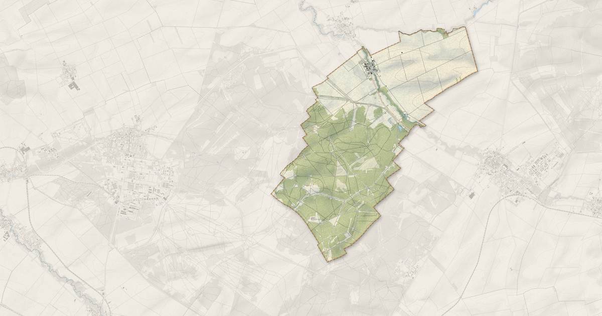 Portrait cartographique de Jonchery-sur-Suippe : relief, eau, forêts, bâti et voies, calculés à partir des données de l'IGN