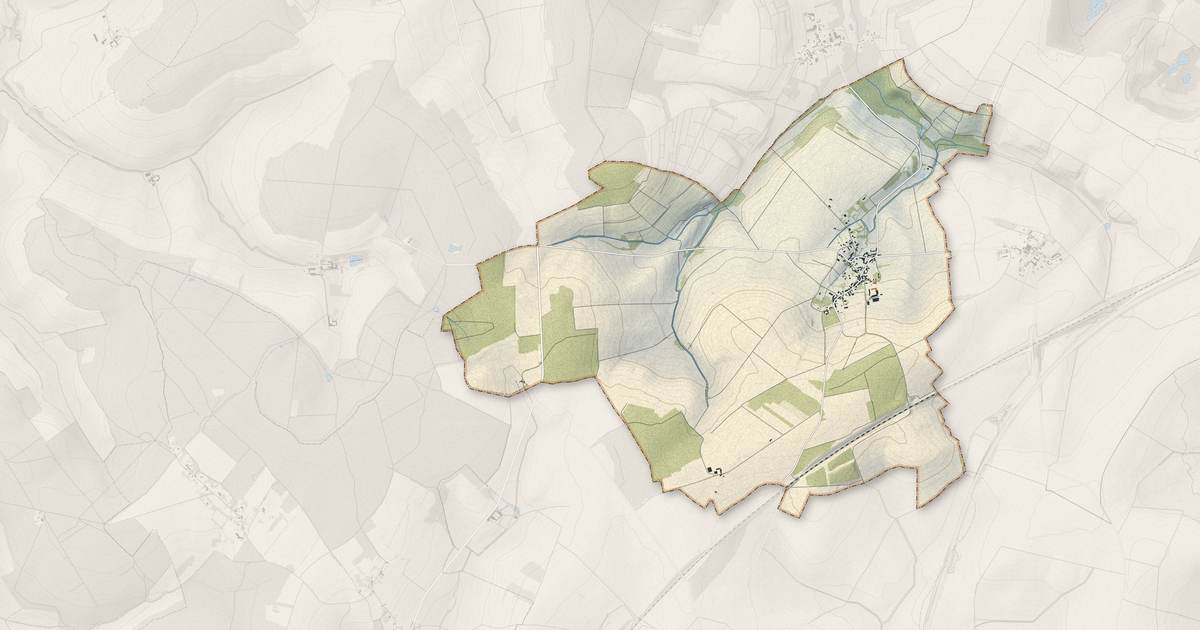 Portrait cartographique de Lagery : relief, eau, forêts, bâti et voies, calculés à partir des données de l'IGN