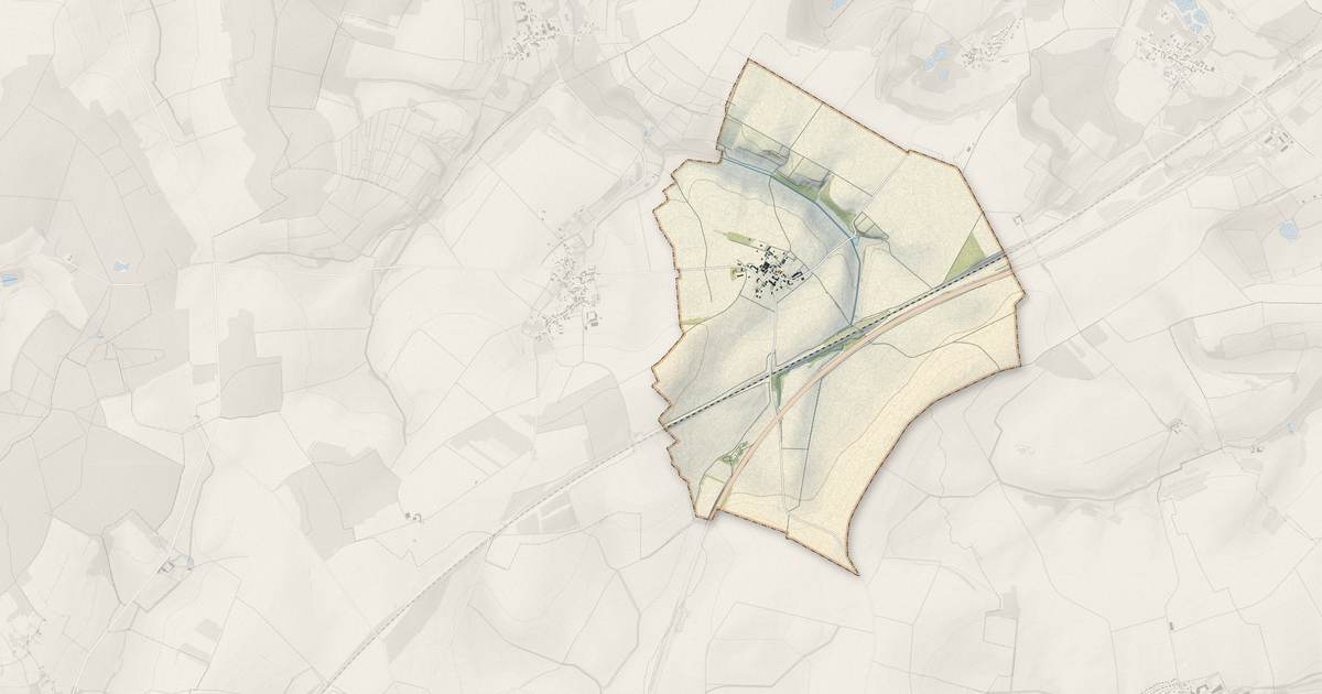 Portrait cartographique de Lhéry : relief, eau, forêts, bâti et voies, calculés à partir des données de l'IGN