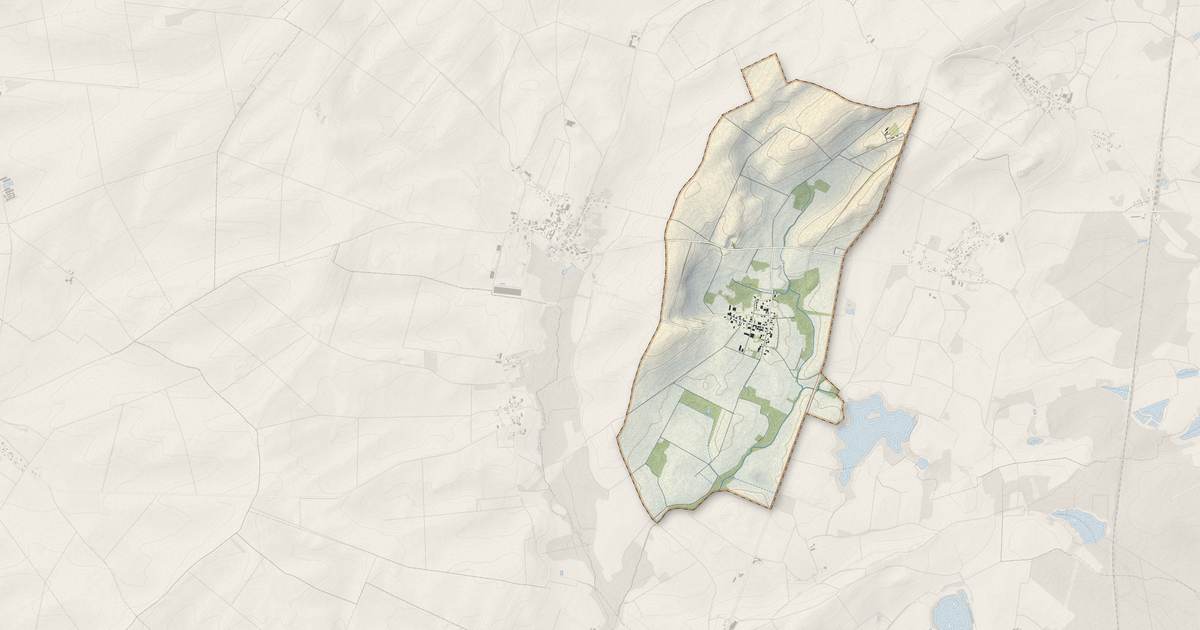 Portrait cartographique de Lignon : relief, eau, forêts, bâti et voies, calculés à partir des données de l'IGN