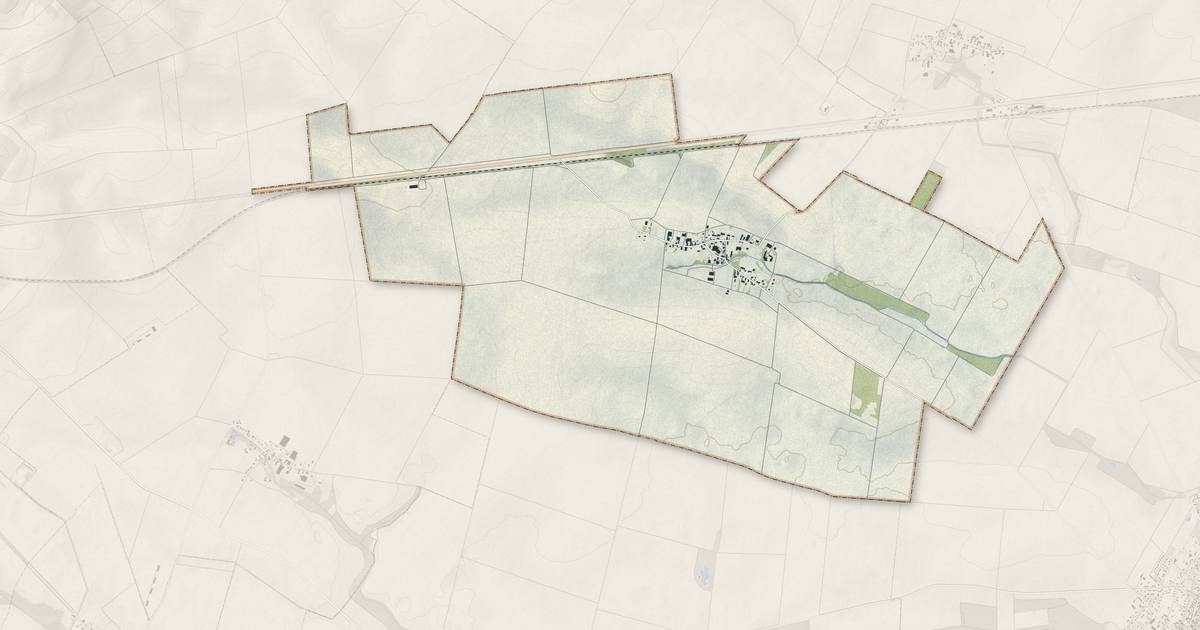 Portrait cartographique de Linthelles : relief, eau, forêts, bâti et voies, calculés à partir des données de l'IGN