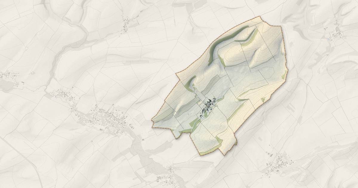 Portrait cartographique de Lisse-en-Champagne : relief, eau, forêts, bâti et voies, calculés à partir des données de l'IGN
