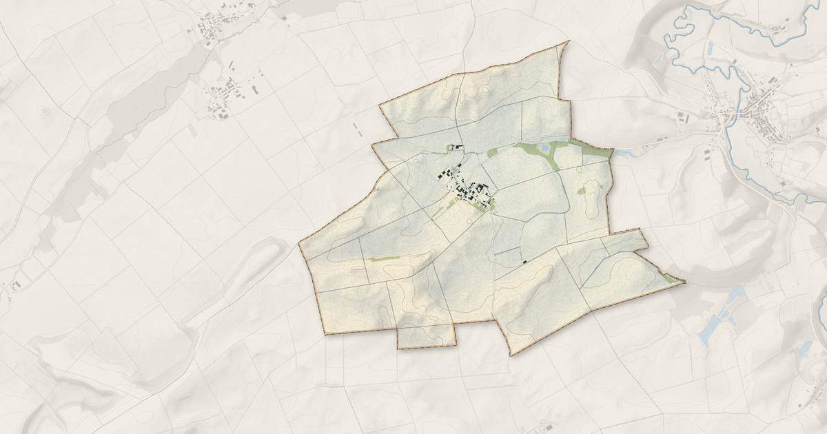 Portrait cartographique de Maffrécourt : relief, eau, forêts, bâti et voies, calculés à partir des données de l'IGN