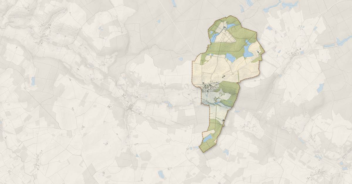 Portrait cartographique de Mareuil-en-Brie : relief, eau, forêts, bâti et voies, calculés à partir des données de l'IGN