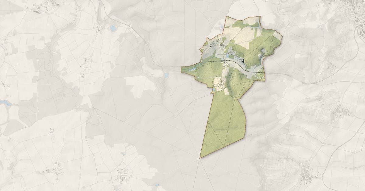 Portrait cartographique de Le Meix-Saint-Epoing : relief, eau, forêts, bâti et voies, calculés à partir des données de l'IGN