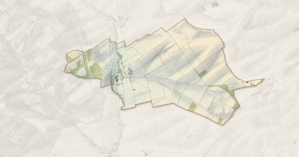 Portrait cartographique de Le Meix-Tiercelin : relief, eau, forêts, bâti et voies, calculés à partir des données de l'IGN