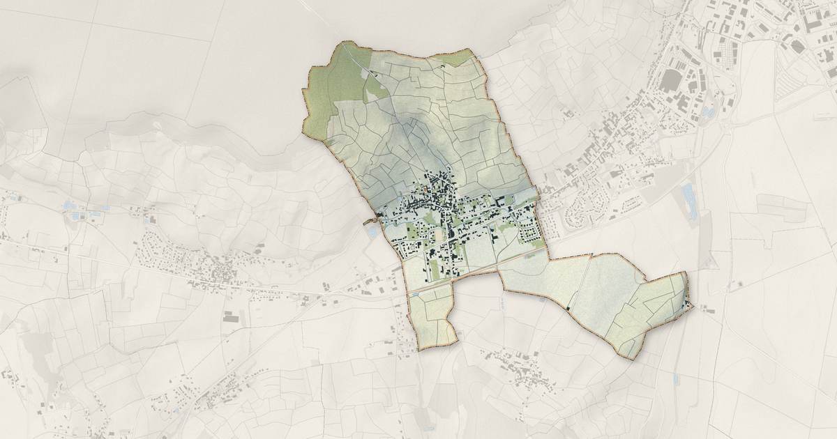 Portrait cartographique de Moussy : relief, eau, forêts, bâti et voies, calculés à partir des données de l'IGN