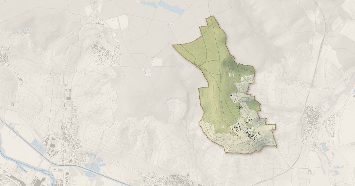 Portrait cartographique de Mutigny : relief, eau, forêts, bâti et voies, calculés à partir des données de l'IGN