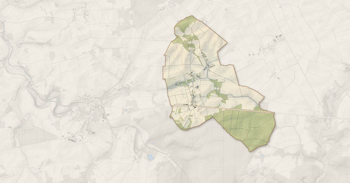 Portrait cartographique de La Noue : relief, eau, forêts, bâti et voies, calculés à partir des données de l'IGN