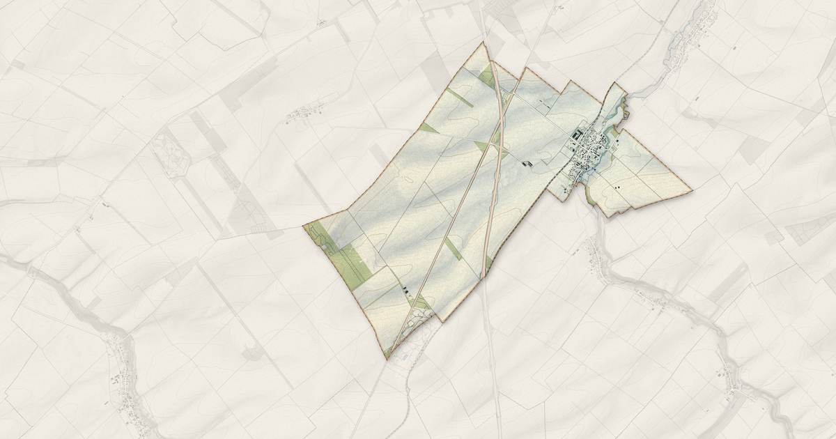 Portrait cartographique de Nuisement-sur-Coole : relief, eau, forêts, bâti et voies, calculés à partir des données de l'IGN