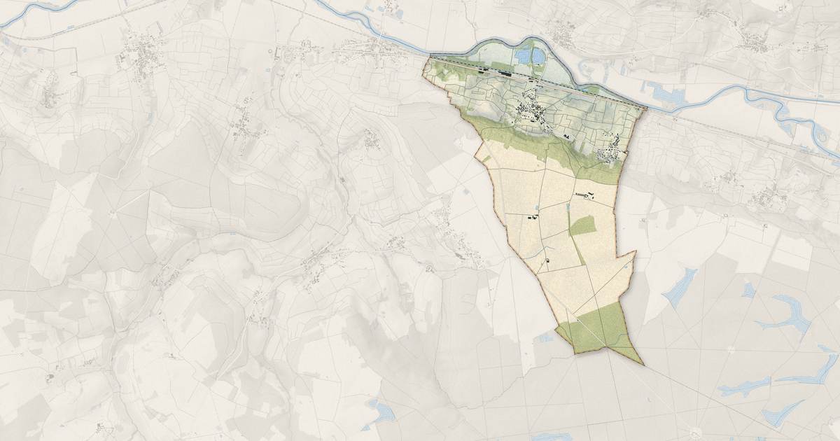 Portrait cartographique de Œuilly : relief, eau, forêts, bâti et voies, calculés à partir des données de l'IGN