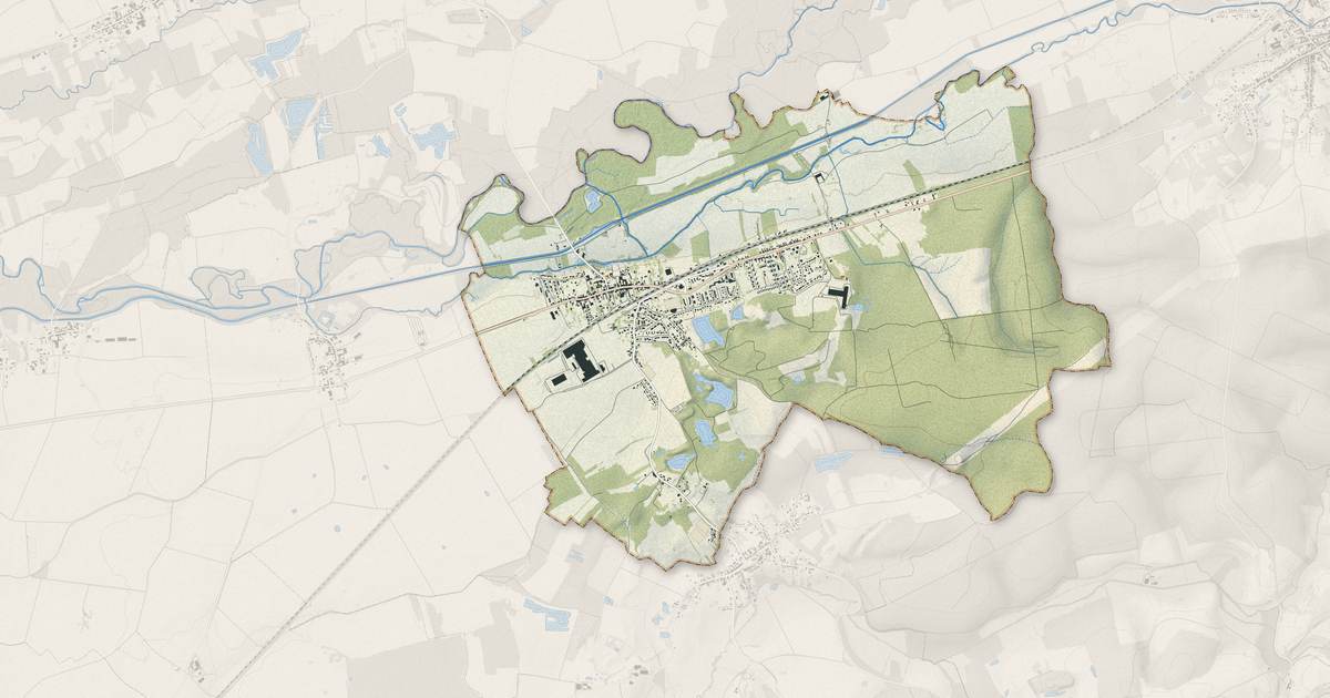Portrait cartographique de Pargny-sur-Saulx : relief, eau, forêts, bâti et voies, calculés à partir des données de l'IGN