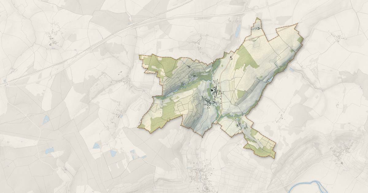 Portrait cartographique de Passy-Grigny : relief, eau, forêts, bâti et voies, calculés à partir des données de l'IGN