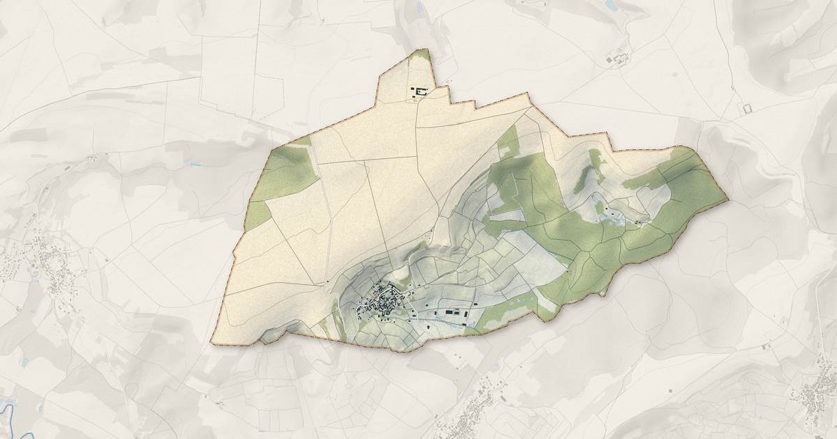 Portrait cartographique de Pévy : relief, eau, forêts, bâti et voies, calculés à partir des données de l'IGN