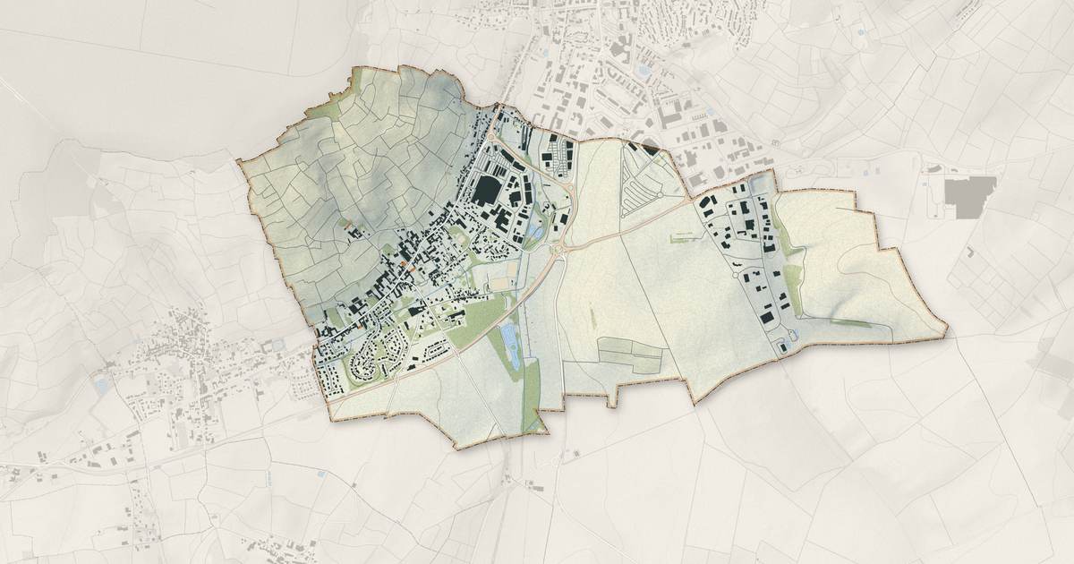 Portrait cartographique de Pierry : relief, eau, forêts, bâti et voies, calculés à partir des données de l'IGN