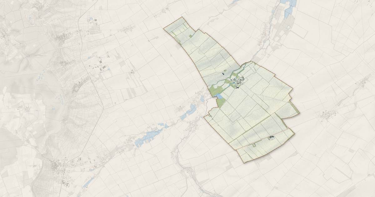 Portrait cartographique de Pocancy : relief, eau, forêts, bâti et voies, calculés à partir des données de l'IGN