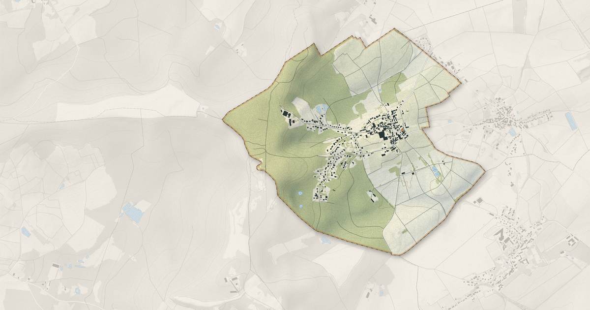 Portrait cartographique de Pouillon : relief, eau, forêts, bâti et voies, calculés à partir des données de l'IGN