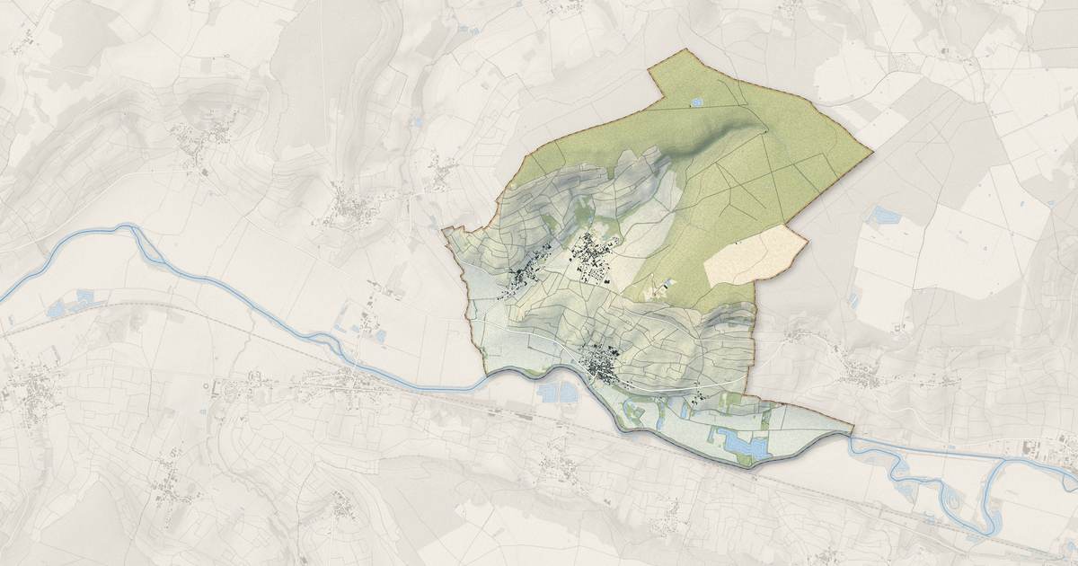 Portrait cartographique de Cœur-de-la-Vallée : relief, eau, forêts, bâti et voies, calculés à partir des données de l'IGN