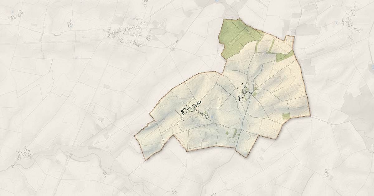 Portrait cartographique de Saint-Bon : relief, eau, forêts, bâti et voies, calculés à partir des données de l'IGN