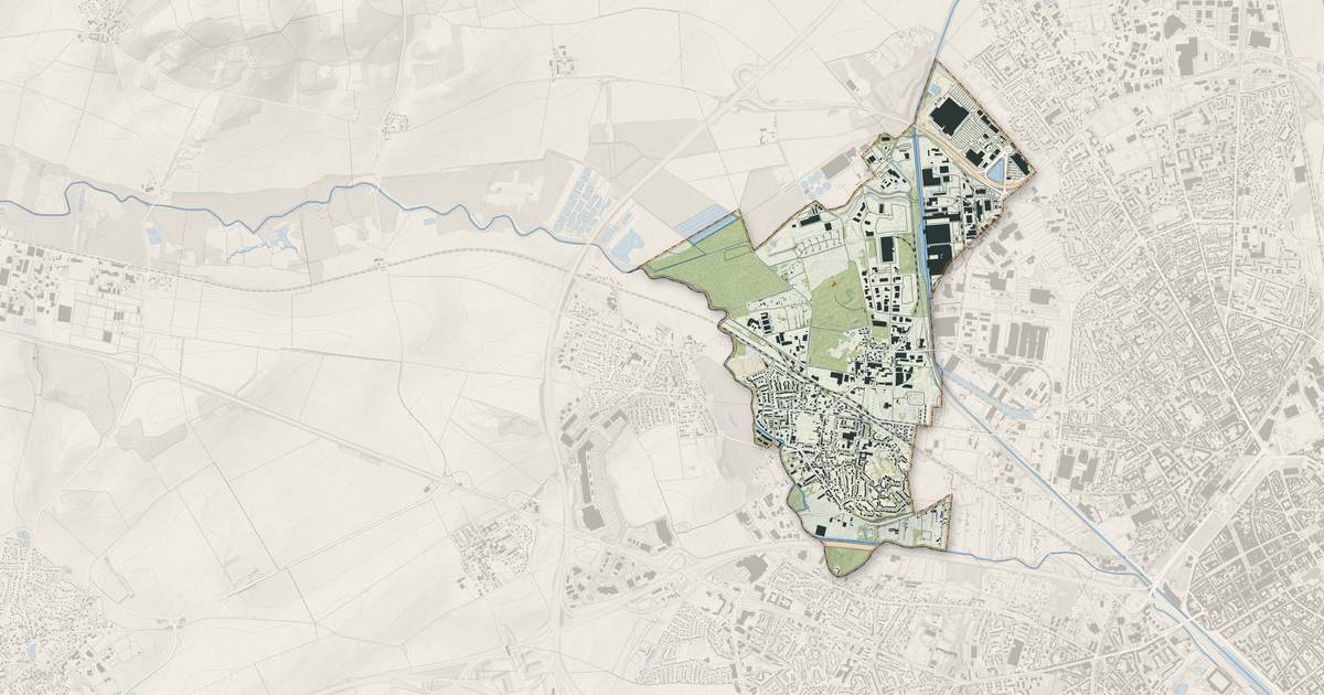 Portrait cartographique de Saint-Brice-Courcelles : relief, eau, forêts, bâti et voies, calculés à partir des données de l'IGN