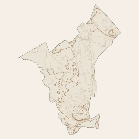 Saint-Brice-Courcelles : courbes de niveau