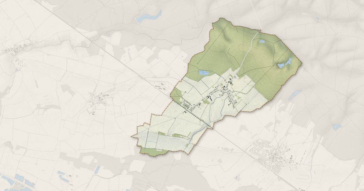 Portrait cartographique de Saint-Eulien : relief, eau, forêts, bâti et voies, calculés à partir des données de l'IGN
