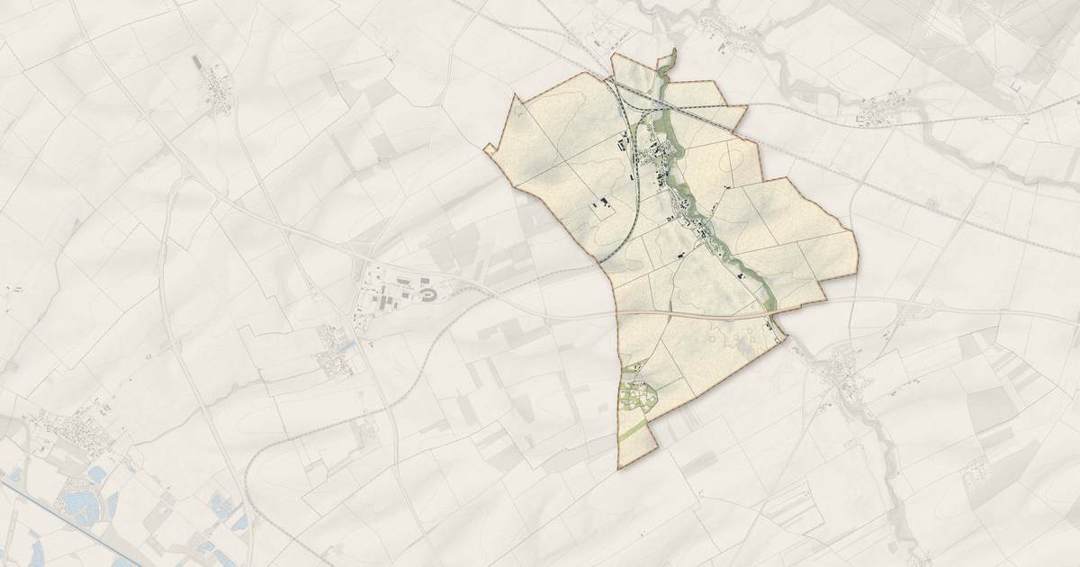 Portrait cartographique de La Neuville-au-Temple : relief, eau, forêts, bâti et voies, calculés à partir des données de l'IGN