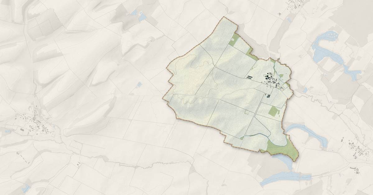 Portrait cartographique de Saint-Jean-devant-Possesse : relief, eau, forêts, bâti et voies, calculés à partir des données de l'IGN