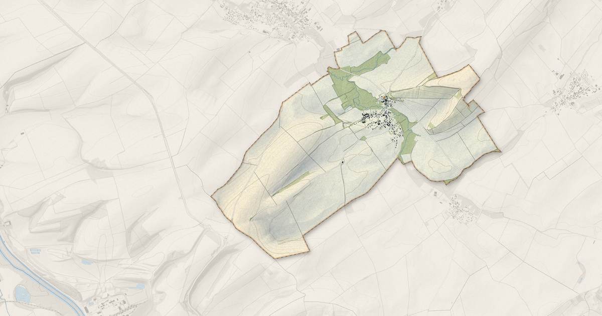 Portrait cartographique de Saint-Lumier-en-Champagne : relief, eau, forêts, bâti et voies, calculés à partir des données de l'IGN