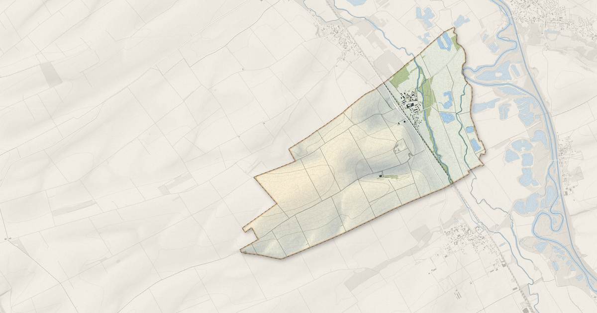 Portrait cartographique de Saint-Martin-aux-Champs : relief, eau, forêts, bâti et voies, calculés à partir des données de l'IGN