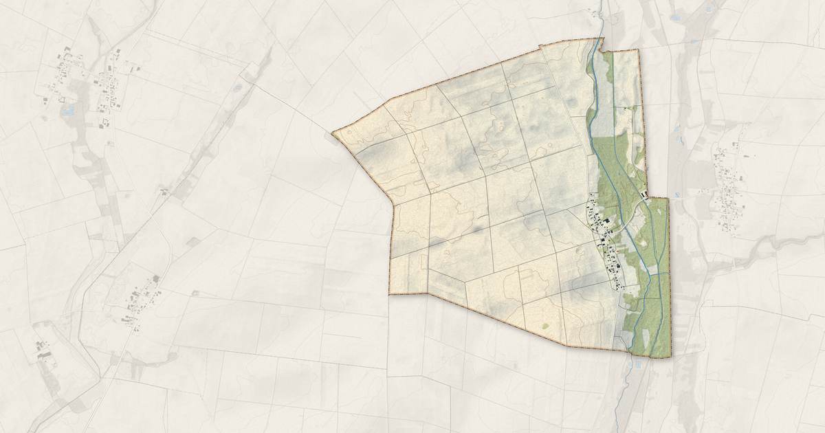 Portrait cartographique de Saint-Saturnin : relief, eau, forêts, bâti et voies, calculés à partir des données de l'IGN