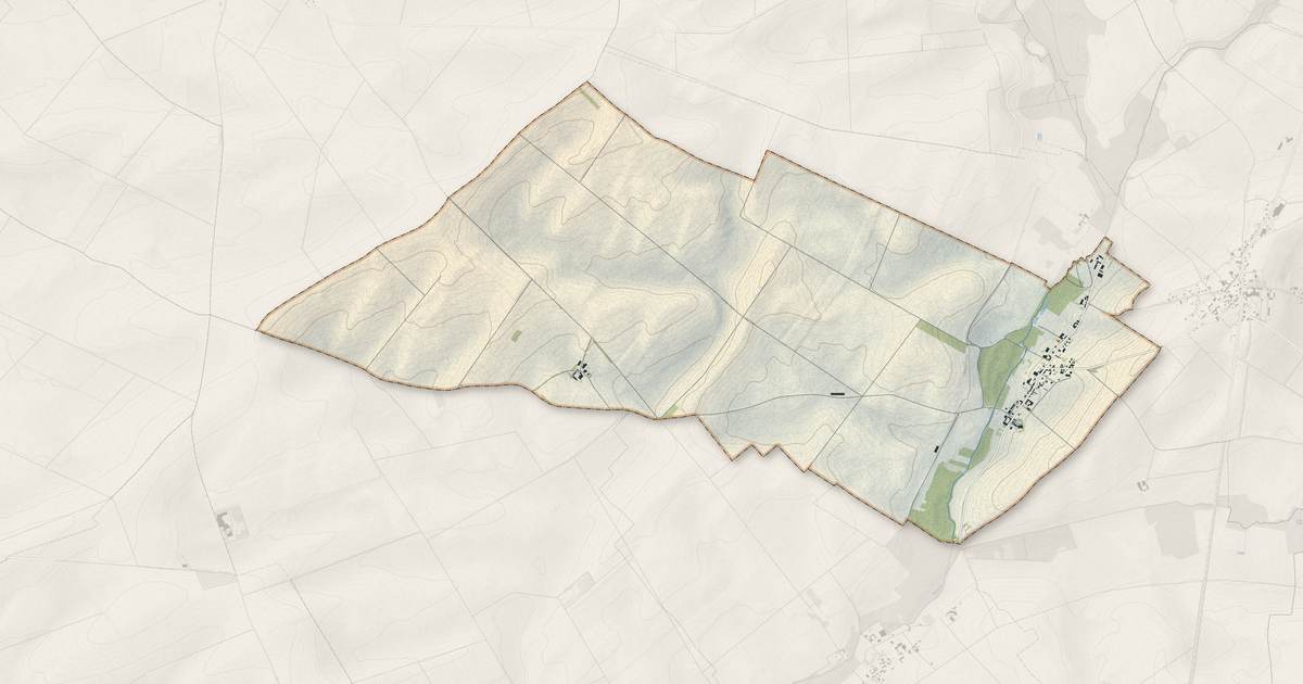 Portrait cartographique de Saint-Utin : relief, eau, forêts, bâti et voies, calculés à partir des données de l'IGN