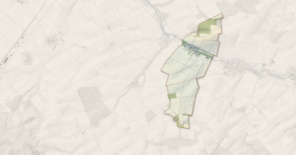 Portrait cartographique de Selles : relief, eau, forêts, bâti et voies, calculés à partir des données de l'IGN