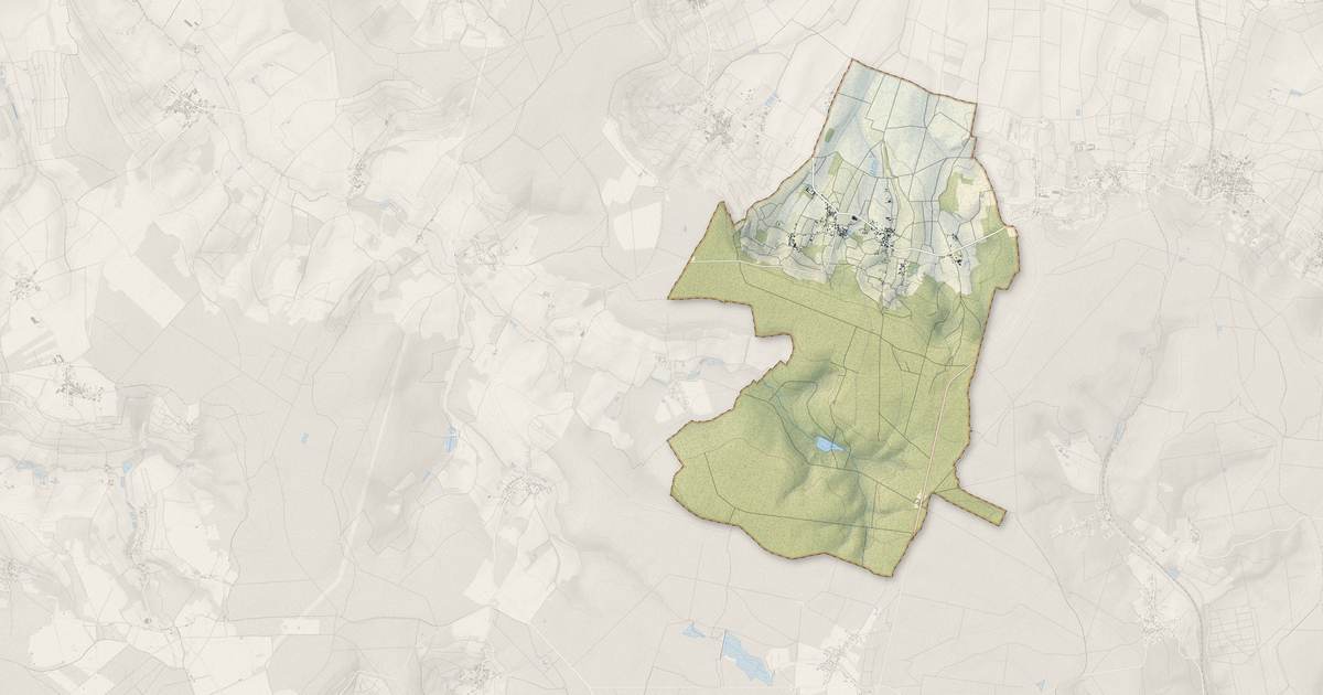 Portrait cartographique de Sermiers : relief, eau, forêts, bâti et voies, calculés à partir des données de l'IGN