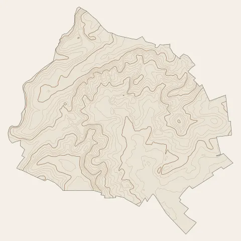 Sézanne : courbes de niveau