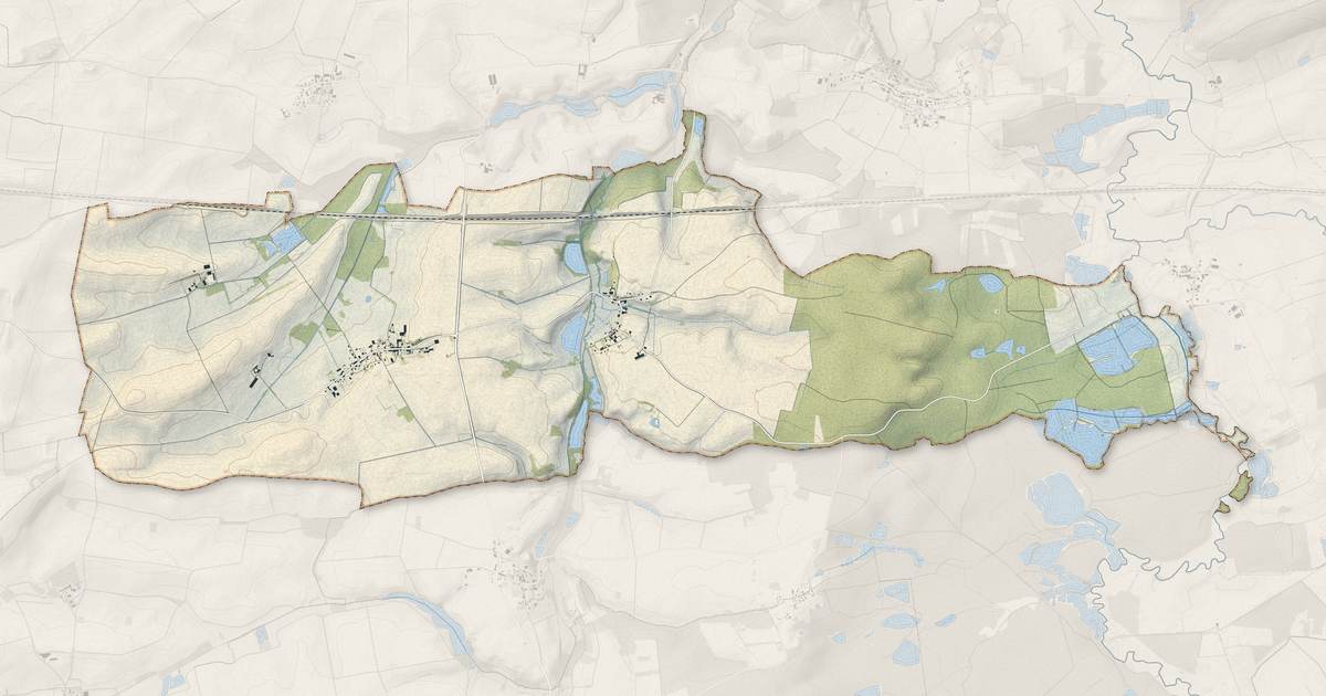 Portrait cartographique de Sivry-Ante : relief, eau, forêts, bâti et voies, calculés à partir des données de l'IGN
