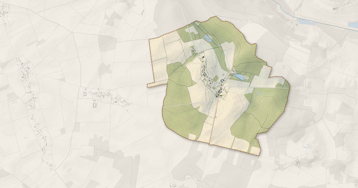 Portrait cartographique de Soizy-aux-Bois : relief, eau, forêts, bâti et voies, calculés à partir des données de l'IGN