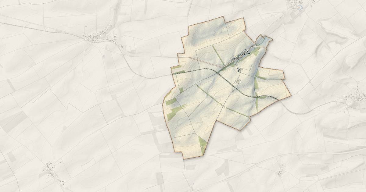 Portrait cartographique de Somme-Bionne : relief, eau, forêts, bâti et voies, calculés à partir des données de l'IGN