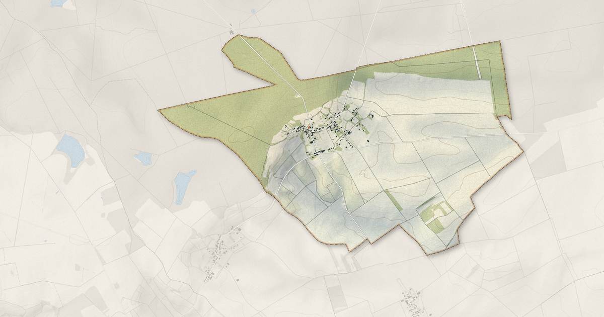 Portrait cartographique de Soulières : relief, eau, forêts, bâti et voies, calculés à partir des données de l'IGN