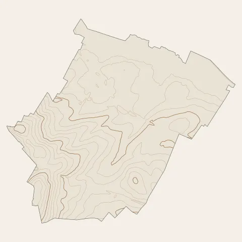 Taissy : courbes de niveau