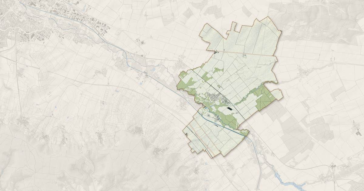 Portrait cartographique de Val-de-Vesle : relief, eau, forêts, bâti et voies, calculés à partir des données de l'IGN