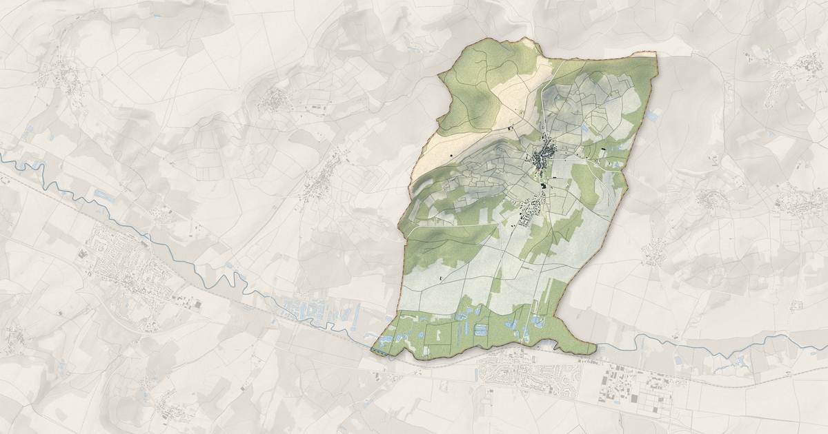 Portrait cartographique de Trigny : relief, eau, forêts, bâti et voies, calculés à partir des données de l'IGN