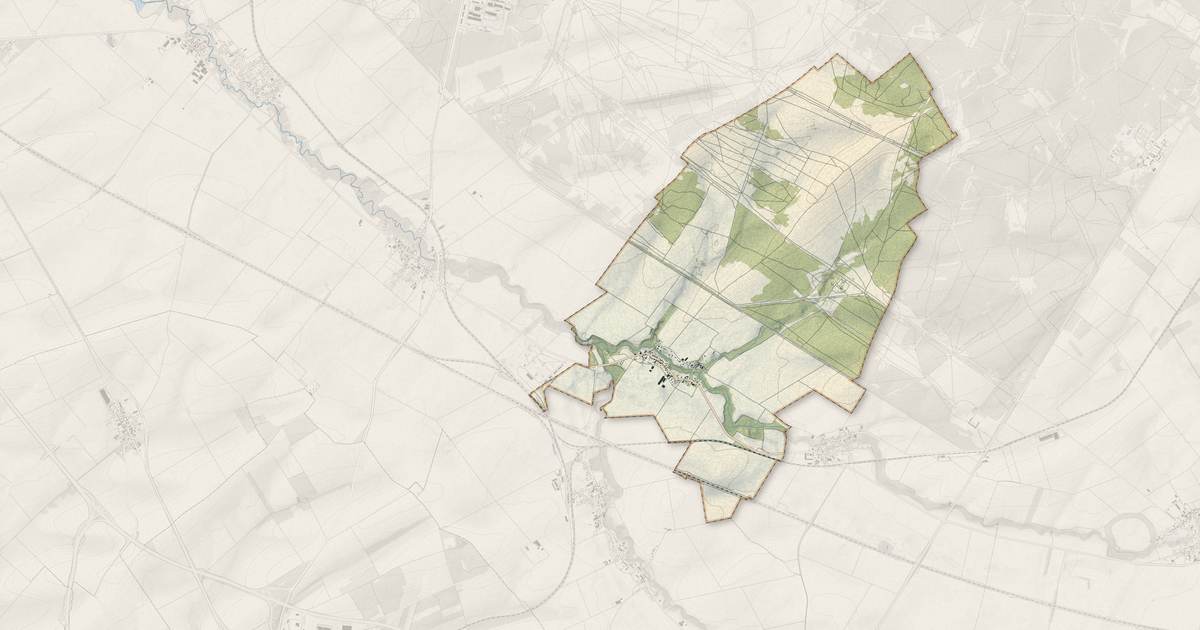 Portrait cartographique de Vadenay : relief, eau, forêts, bâti et voies, calculés à partir des données de l'IGN