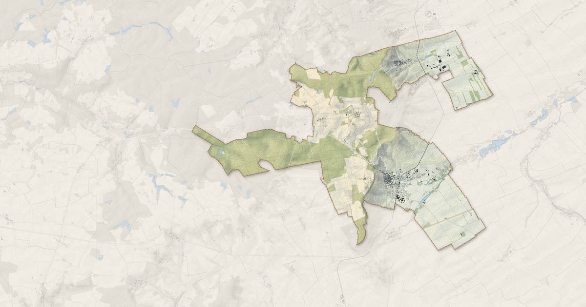Portrait cartographique de Blancs-Coteaux : relief, eau, forêts, bâti et voies, calculés à partir des données de l'IGN