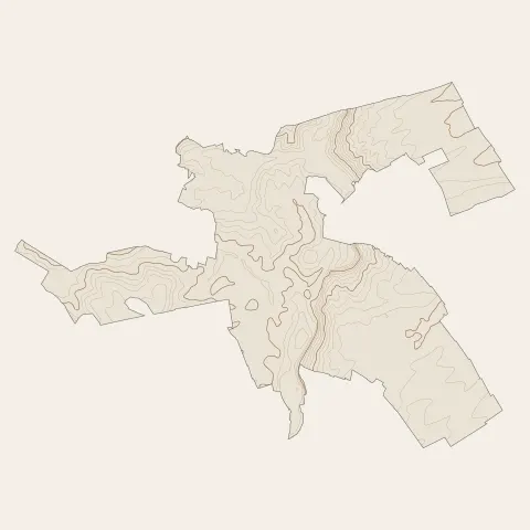 Blancs-Coteaux : courbes de niveau